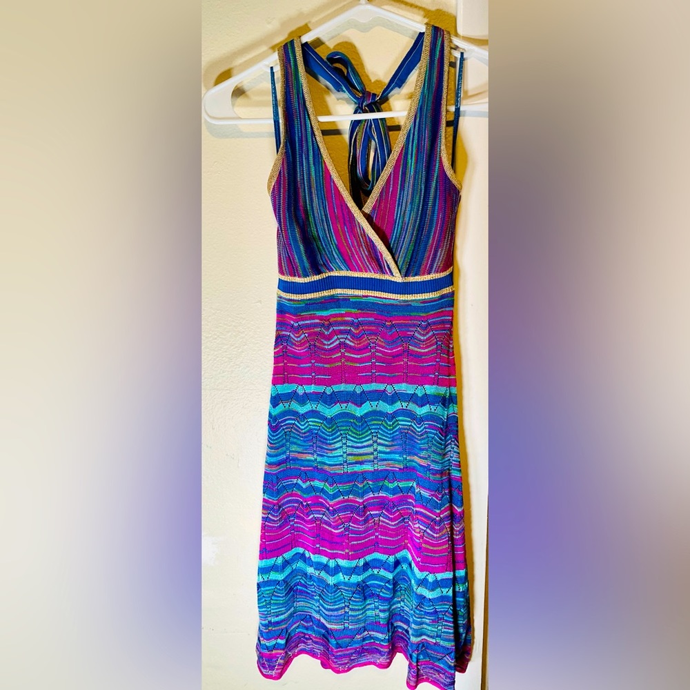 Vintage Y2K Guess Knit Halter Dress .. Sz Small